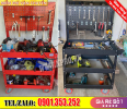 Tủ đồ nghề 3 ngăn có giá treo dụng cụ
