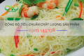 Tư vấn công bố tiêu chuẩn chất lượng bún khô sản xuất trong nước