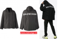 Áo khoác nam Balenciaga Black Large Logo Jacket hàng hiệu