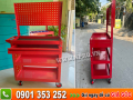Xe đẩy 4 ngăn đựng đồ nghề có 1 ngăn kéo khoá