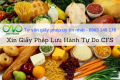 Xin giấy phép lưu hành tự do CFS cho hàng hoá xuất khẩu ở đâu?