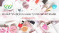 Xin giấy phép lưu hành tự do cho mỹ phẩm chỉ 3 ngày làm việc