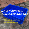 Thùng đặc dùng trong xưởng sản xuất có nắp, sóng nhựa bít, hộp nhựa KT: 61*42*19cm