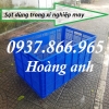Sọt nhựa đựng hàng trong sưởng sản xuất, sóng nhựa kẻ, sọt nhựa có bánh xe