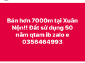 Xuân nộ 7000m2