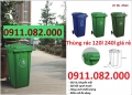 Đại hạ giá thùng rác 120l 240l  660- giá rẻ thùng rác nắp kín bánh xe- lh 0911082000