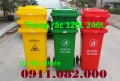 Mua bán thùng rác nhựa giá rẻ- thùng rác 120L 240L 660L màu xanh giá thấp- lh 0911082000