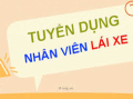 TUYỂN DỤNG NHÂN VIÊN LÁI XE