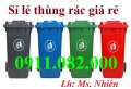 Thùng rác 120 lít 240 lít 660 lít giá sỉ lẻ- giảm giá thùng rác nhựa- lh 0911082000