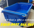 Thùng nhựa đặc có quai sắt, thùng nhựa, thùng a2, hộp nhựa cơ khí