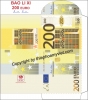 Bao lì xì 200 EURO dư dả - Thiệp Hoa Mỹ Việt