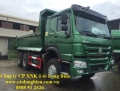 Xe ben 3, 4 chân Howo 371 thùng 10-14m3 tại Long Biên, Hà Nội 2015