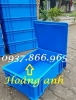 Thùng nhựa hình chữ nhật có nắp, hộp nhự B7, thùng nhựa