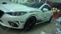 Dán tem độ cho xe Mazda3 2015 tại thanhtungauto, tem sườn theo xe