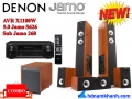 Khuyến mại bộ âm thanh,âm thanh xem phim,loa Jamo S628 HCS,DCD Denon 520AE,dune base 3D,Máy chiếu Optoma W316,