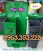 Thùng rác nhựa đạp chân 2 ngăn, Thùng rác 40 lít, thùng rác nhựa công nghiệp giá rẻ