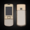 Nokia 8800E chính hãng Vàng hồng da trắng đính đá