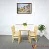 Bộ Bàn Ăn 4 Ghế Mặt Gỉa Đá Vân Đẹp Giá Rẻ