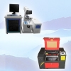 Máy cắt mica giấy thiệp vải da tia LASER