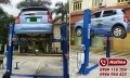 Mua cầu nâng 2 trụ giằng dưới nào tốt cho gara sửa chữa xe ô tô
