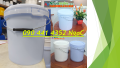 SX vỏ thùng sơn 30 lít tròn nắp đóng, xô nhựa 20 lít nắp rót, xô vuông 18 lít quai nhựa