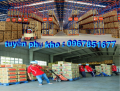 Tuyển Phụ Kho, Lơ Xe, Tài Xế Lương 14tr trở lên