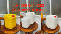 Can nhựa 25 lít màu đỏ, can nhựa 20 lít vàng đựng hóa chất y tế, can nhựa 10 lít xanh đựng hóa chất công nghiệp