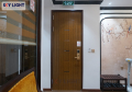 Sky Light: Lắp đặt cửa thép vân gỗ chung cư cao cấp.