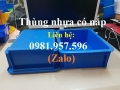 Thùng nhựa đặc có nắp cao cấp tại Hà Nội, khay nhựa B7