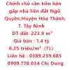Chính chủ cần tiền bán gấp nhà liền đất Ngô Quyền,Huyện Hòa Thành, Tây Ninh