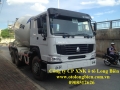 Xe trộn bê tông Howo 9m3, 10m3, 12m3 tại Long Biên, Hà Nội 2015