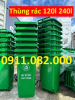 Thực hiện việc xử lý rác thải, cung cấp thùng rác nhựa 120l 240l giá rẻ- lh 0911082000
